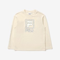 휠라키즈 아동용 클라우드 로고 긴팔 티 FK2RLD3403X