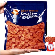 수제명가 대용량수제져키500g-8종 수제간식, 1개, 연어큐브500g