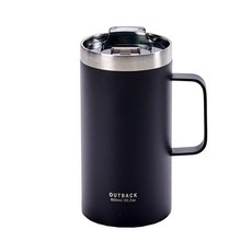 오슬로 아웃백 머그 V2 LONG, 블랙, 1개, 600ml
