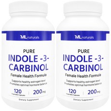 [미국빠른직구] 신제품 마이라이프 내추럴스 인돌-3- 카비놀 200mg 120정 2병