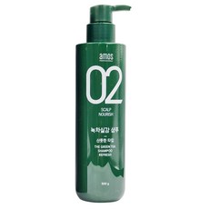 아모스 녹차실감샴푸 리프레시 500g 아모스프로페셔널