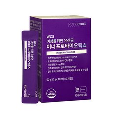 뉴트리코어 여성 유산균 이너 프로바이오틱스, 60g, 1개
