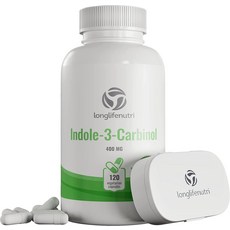 롱라이프뉴트리 인돌 3 카비놀 400mg 에스트로겐 120채식캡슐, 1개