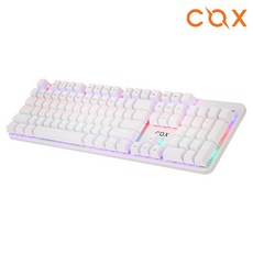 COX CK420 교체축 레인보우 LED 게이밍(화이트 적축)