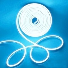LED 네온 아트 플렉스 줄조명 8mm x 5m 12V, 아이스블루