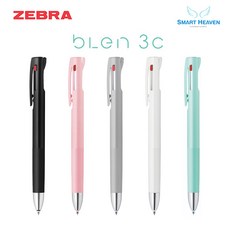 제브라 블렌 3색볼펜 BLEN (진동을 줄인), 0.5mm 블루그린
