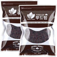 크랜베리 2kg(1kg+1kg) 캘리포니아 루비정품, 2팩, 1kg