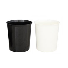 클린라이프 오픈 휴지통 6리터, 1개, 블랙