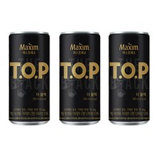 맥심 TOP 티오피 캔커피 더블랙 200ml x 30개