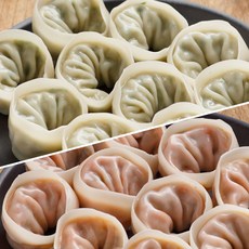 안흥찐빵 [안흥식품] 금바위 감자손만두 1.25kg+감자김치손만두 1.25kg, 1