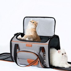 강아지 고양이 캐리어 백팩 여행 외출 이동 가방 애완동물 이동장 용품, 다크 블루