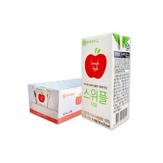 연세우유 스위플 사과음료, 200ml, 24개