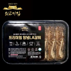 쇠고기집 프리미엄 양념LA갈비 고기함량 업계최대 75프로, 가정용 4팩
