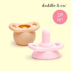 두들앤코 팝앤고 올실리콘 쪽쪽이 2P 2단계 블러쉬 스매시케이크, 단품