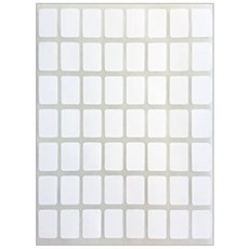 블루마토 PP 사각 라벨2 스티커 흰색 10p, A, 5개