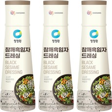 청정원 참깨 흑임자 드레싱, 300ml, 300g, 3개