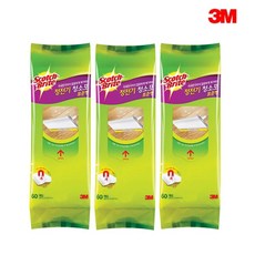 3M 스카치브라이트 정전기 청소포 표준형 60매 x 3개