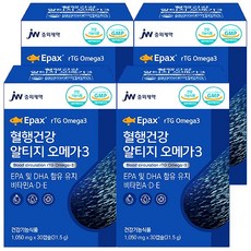 JW중외제약 혈행건강 rTG알티지 오메가3, 1050mg, 4개