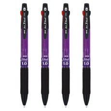 자바펜 1.0 제트3볼펜 1.0mm, 퍼플, 4개입
