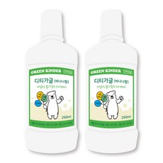 디티불소가글250ML 바나나향 식약처허가제품 매일하는불소 227ppm 합성성분 10무첨가 에코서트 USDA 할랄 코셔성분 첨가, 250ml x 2개(2입박스X1개)