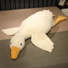 큰 거위 인형 베개 큰 흰색 거위 베개 봉제 장난감 파이 거위 인형 오리 선물 스톨 도매 공장, 빅 화이트 거위, 1.3 미터