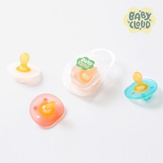 베이비클라우드 올실리콘 신생아 공갈젖꼭지 아기 쪽쪽이 노리개젖꼭지 (+케이스포함), 핑크