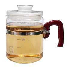 독일 쇼트 신형 약탕기 직화 유리약탕기 2.5L, 상세페이지참조(), 1개