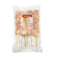 순살 닭꼬치 대 파닭 껍질 목살 염통 꼬치 숯불 구이 캠핑음식, 1팩, 1kg
