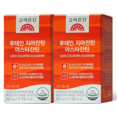 고려은단 루테인 지아잔틴 아스타잔틴 300mg, 30캡슐, 2개