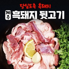 제주 흑돼지 돼지고기 한돈 돼지 뒷고기 모듬 1kg 구이용 1키로 냉장, 500g, 4개