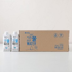 자연드림 무라벨 종이팩 해양심층수 친환경 생수 JUST기픈물, 330ml (18개입)