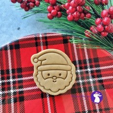 귀여운 산타 얼굴 쿠키커터 05 / 크 리스마스 쿠키커터 / 홈 베이킹 / 커피 클레이 / 수제쿠키만들기, (D) 8.7 x 8.8 cm