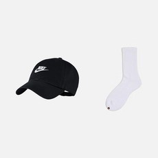 나이키 헤리티지86 스우시 캡 모자 913011-010 +웰던 양말