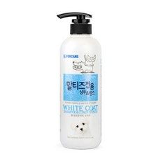 포켄스 말티즈 전용 샴푸+린스 550ml 백모용, 단품