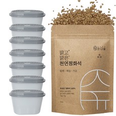 온다숲 반영구 천연 제습제 맑고맑은 정화석 작은알갱이, 제습제통 7개, 작은알갱이1kg