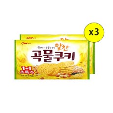 (상온)[청우식품]알찬곡물쿠키(1+1)400gx3