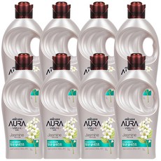 엘지생활건강 샤프란아우라 바이럭스 실내건조 섬유유연제 프레쉬 자스민향 본품 1000ml, 8개입