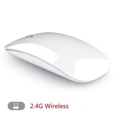 무선마우스 블루투스 무선 매직 마우스 무소음 충전식 레이저 컴퓨터 슬림 인체 공학적 PC 애플 맥북 마이크로소프트용, [06] 2.4G, 한개옵션1