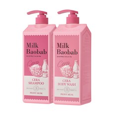 밀크바오밥 세라 샴푸 1.2L+바디워시 1.2L (피오니머스크), 단일속성