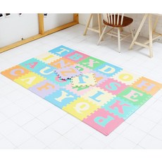 비앤씨 EVA 유아 퍼즐매트 30*30*1.2cm, 영어, 1개