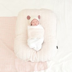 [제이앤제나] 허리에 무리없는 신생아부터 역류방지쿠션_누빔인견 핑크스트라이프 역류방지쿠션, 누빔인견 핑크스트라이프(쿠션커버+쿠션솜)