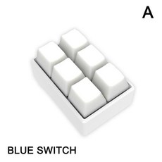 매크로키보드 OSU 미니 키보드 6 키 게이밍 프로그래밍 매크로 키패드 기계식 파란색/빨간색 스위치, 협력사, 한개옵션2, 01 01