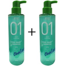 아모스 아이스민트 샴푸 1+1, 1개, 500ml
