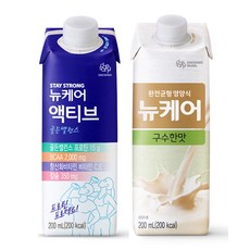 20팩 / 뉴케어 구수한맛 10팩 + 액티브 골든밸런스 10팩 / 완전균형영양식 식사대용식 액상단백질 환자식사 고단백 단백질