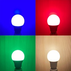 LED 8W 3W 색깔 조명 컬러 색전구 적색 청색 초록색 소형 꼬마 전구 인찌구 인치구, 빨강