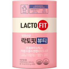 종근당건강 락토핏 생유산균 뷰티 60개입, 120g, 1개