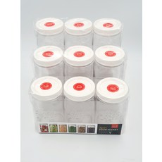 락엔락 도어포켓 캐니스터 밀폐용기3P, 정사각1.0L 3개