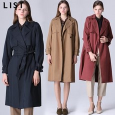 리스트 [리스트(LIST)] 벨티드 오버핏 포켓 트렌치 코트 (택가격:368000)