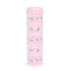 피터래빗 5단 분유케이스 60ml, 핑크