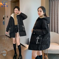 셀럽당 패딩 여중 롱 겨울 도톰 패딩 박시 솜저고리 외투